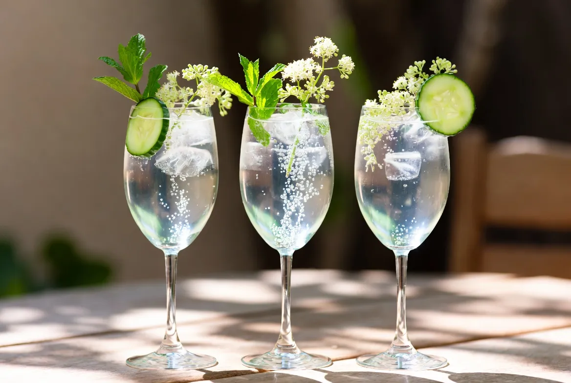 How to Make a Cucumber Elderflower Gin Spritz